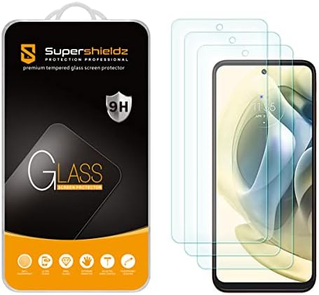 Supershieldz projetado para Motorola Moto G Stylus/Moto G Stylus 5G [não ajustado para 2023/2021/2020 Versão] Protetor de tela de vidro temperado, anti -scratch, bolhas livres