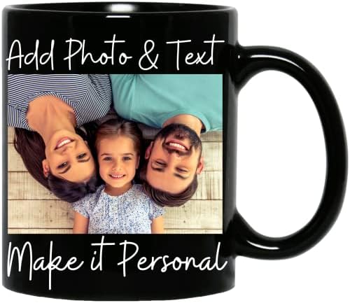 Canecas de café personalizadas canecas personalizadas personalizadas 11 onças de canecas de café preto para homens Presente personalizado