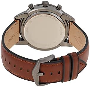Fossil Men's Townsman Aço inoxidável e couro casual Cronograph Watch