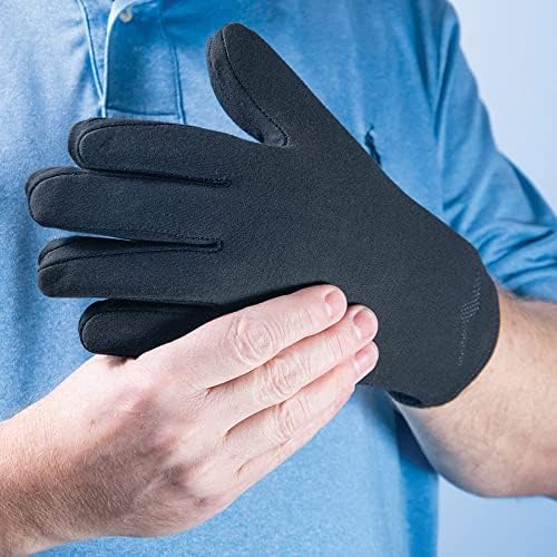 Brownmed Polar Ice Hot/Cold Glove - Luva de terapia - Suporte para artrite, fibromialgia e muito mais - grande