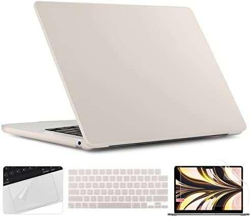 Twolskoo para MacBook Air 13,6 polegadas Caso 2022 2023 Modelo de liberação A2681 M2 CHIP, cobertura fosca fosca de concha dura com