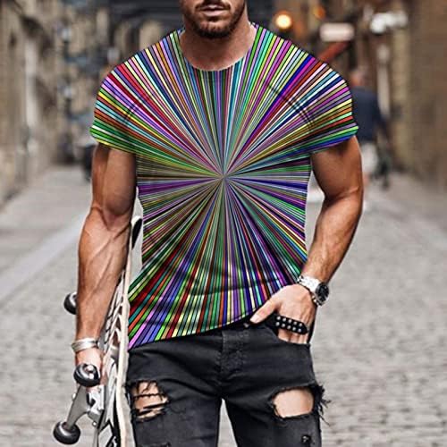 Camisas de vestido masculinas de verão Slim Fit Men's Loose Camisa Top Street 3D Digital Posco