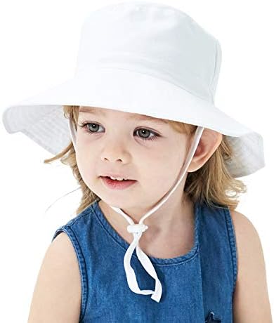 Baby Sun Hat Hat Costa Criança Summer UPF 50+ Proteção solar Chapéus de bebê Chapé