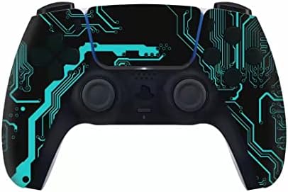 Casa de placa frontal da parte traseira e tampa do toque personalizada com ferramentas para parafusos para PS5 Game Controller conchas do circuito Blue Pattern