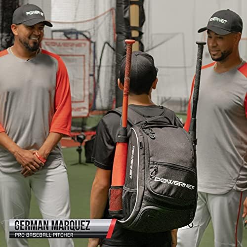 PowerNet Alemão Marquez BARREGADOR ARM CARE BAND | Pacote de mochila de equipamentos de softbol de beisebol