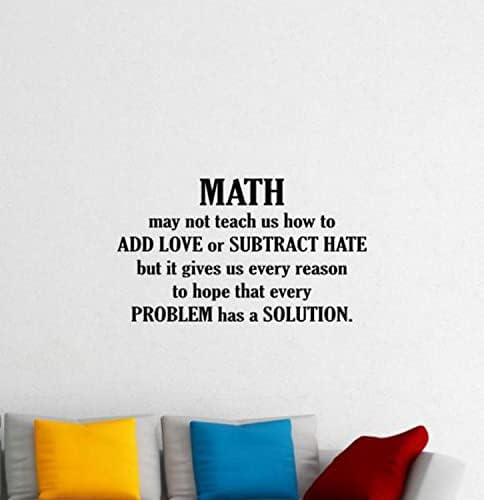 Matemática adesiva de vinil decalque de parede matemática Matemática pode não nos ensinar como adicionar amor ou subtrair