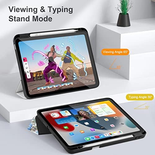 Maio Chen para iPad 10,9 polegadas Caso 2022 Release 10ª geração Modelos A2696 A2757 A2777, [suporte de lápis embutido]