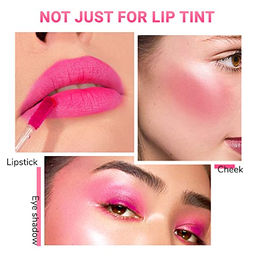 Bingbrush 2pcs Bright Vivid Color Lip Tint com manchas de lábios vibrantes, hidratantes, desgaste longo, não-penteado