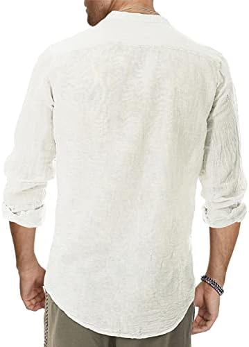 Camisa de linho de algodão massierr masculino