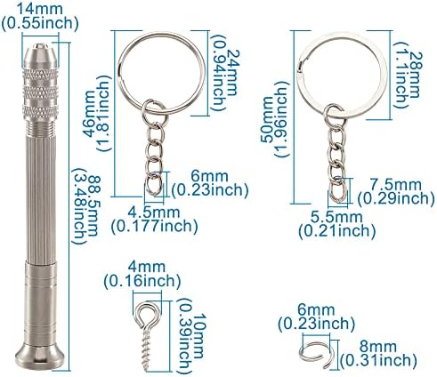 Cheriswelry 1pcs A-Z letra 0-9 Número molde de silicone com 20pcs Chave de chave Ringos de chave 50pcs parafuso pino