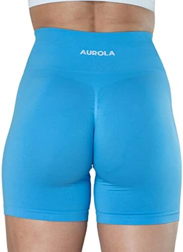 Aurola intensifica shorts de exercícios para mulheres scrunch contínu