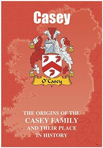 I Luv Ltd Casey Irish Family Name Historet Livroleto cobrindo a origem deste nome famoso