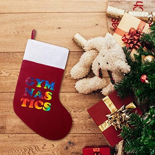 Ginástica Christmas penduradas meias de meia para a decoração da casa de férias da árvore da árvore de Natal