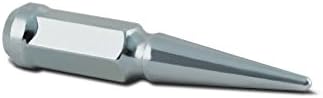 Metal Lugz Spiked Lugz Chrome 1/2 Thread 4.4 Kit de comprimento geral contém 25 terminais e 1 chave