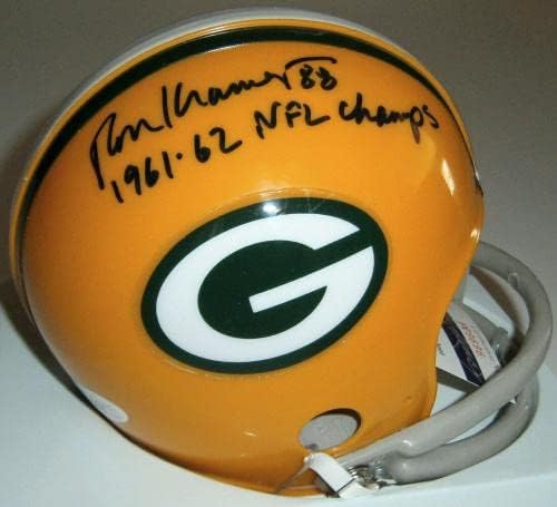 Packers Ron Kramer assinou mini capacete com 1961-62 Champs JSA CoA Autografado autografado - Capacetes NFL autografados