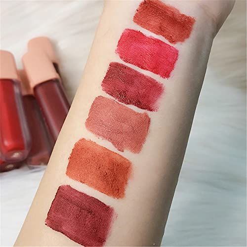 Pacote de rolos de brilho labial Velvet Mattes Air Lip Lip Glaze Velvet Mattes Lip Gloss não desaparece e mostra brilho labial