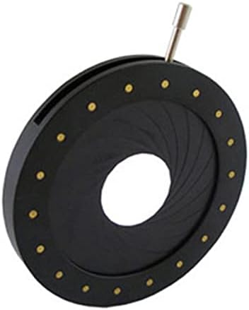 Manual óptico de diafragma da íris mecânica FUNTASICA, preto, 1,5-25mm