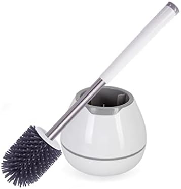 escova de vaso sanitário ygqzm com cerdas de silicone para ferramenta de limpeza de limpeza de banheiro no banheiro