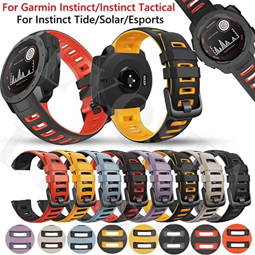 Tiras Eidkgd para Garmin Instinct Watchbands Sports Sports Silicone Substitui