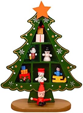 Ornamentos para desktop Wooden Christmas Decoration árvore de Natal Decoração de casa em massa Ornamento de Natal