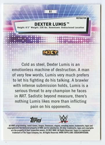 2021 Topps Chrome WWE Refractor 81 Dexter Lumis