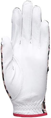 Glove It Leopard Glove - Cabretta Soft Couro - Proteção de Espectro UV - Luvas de Grip de Performance para Senhoras para Golfe e Esportes