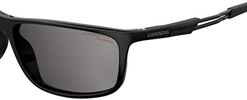 Óculos de sol retangulares 4013/s de Carrera Men, preto/polarizado, 62mm, 17mm
