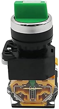 WTUKMO 22mm Knob seletor Chave rotativo trava momentânea 2NO 1NO1NC 2 3 Posição DPST 10A 400V Power Switch On/Off
