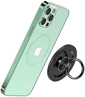 Titular do anel de telefone magnético do TechMatte, compatível com o iPhone 14 iPhone 13 iPhone 12, Pro, Max, Mini e MagSafe, Charagem sem fio compatível