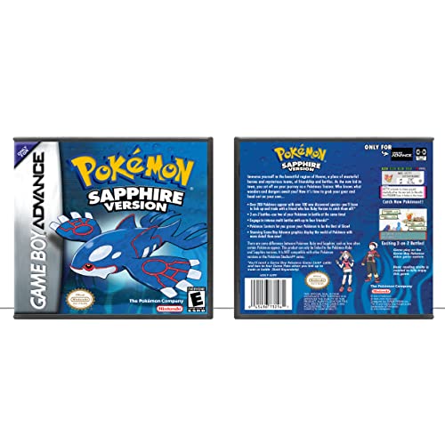 Versão do Pokemon ™ Sapphire | Game Boy Advance - Caso do jogo apenas - sem jogo