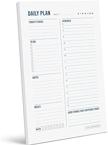 Duas Tumbleweeds Daily Planner Bloco de Notas - Planejador de Caixa de Time, Desktop To Faça Plangleamento de Planejamento