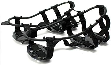 Uxzdx 1 par de picos de sapatos não deslizantes picos anti-escorregamento de câmeras de 24 dentes superestres de
