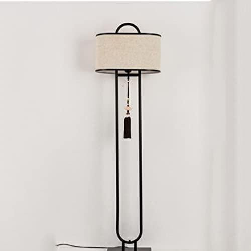 Smljlq Chinese Lâmpada de cabeceira chinesa sala de estar quarto lâmpadas de piso retro Estudo criativo Decoração da lâmpada de