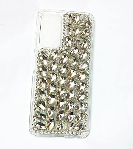 Caso para Galaxy A03s, Caixa Galaxy A03S, 3D Sparkle Stone Stones Crystal Diamond Bling Glitter Case para Samsung Galaxy A03s