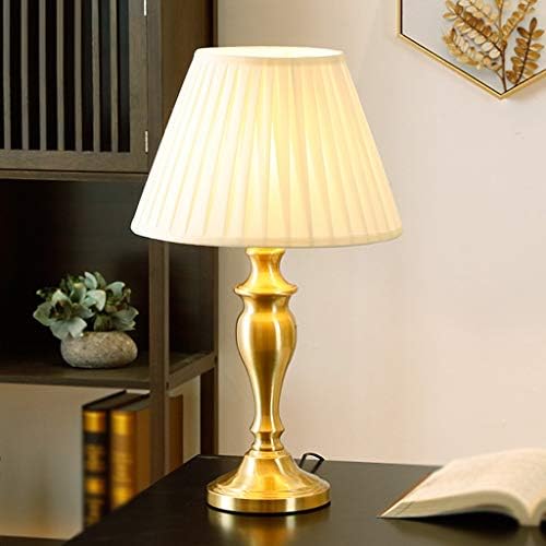 Lâmpadas de mesa Ataay, lâmpada de mesa de cobre de metal, lâmpada de mesa escovada eletroplatada, lâmpada de mesa romântica,