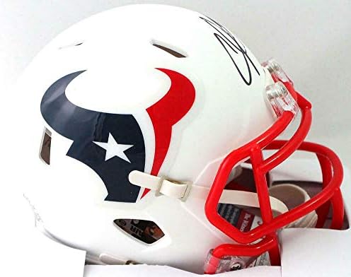 Andre Johnson assinou o Houston Texans White Speed ​​Mini Capacete - JSA W Auth - Mini capacetes da NFL autografados