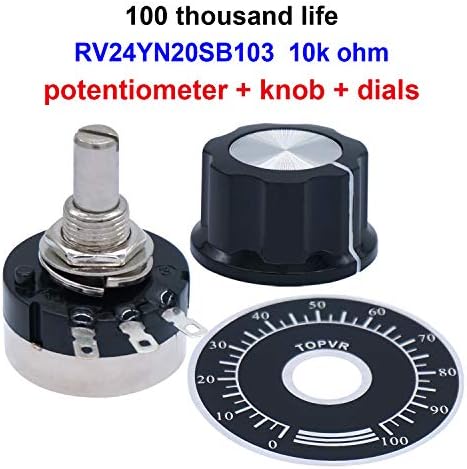 TAISS 2PCS RV24YN20S 10K potenciômetro com ferramenta de crimpagem de botão + dupont, Dupont Crimper, JST XH crimper para