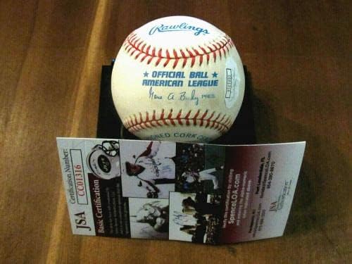 Jack McKeon Trader WSC Florida Marlins Game usou vintage oal beisebol JSA - bolas de beisebol autografadas