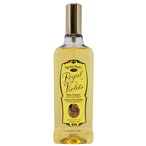 Royal Violets Baby Colônia, com camomila para refrescar suavemente seu bebê, perfume delicado, 7,6 fl oz, frasco de spray.