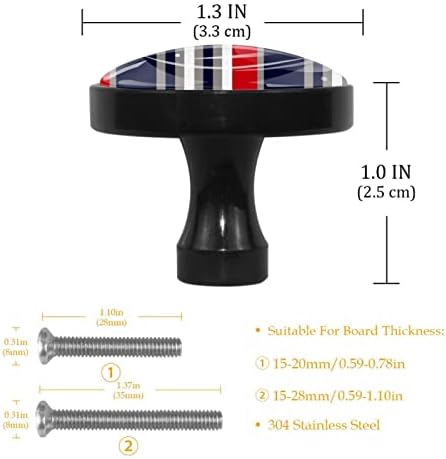 Tbouobt 4 pacote - botões de hardware de armário, botões para armários e gavetas, alças de cômoda de fazenda, listras