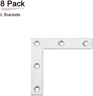 DTGN 3,15 x3.15 l suportes - 5pack - bom para reparo de conserto de móveis - pratos duráveis ​​de fixação de aço inoxidável 304