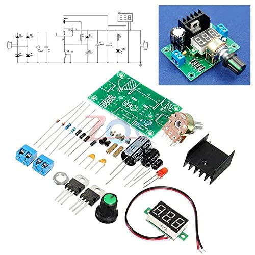 LM317 Regulador de tensão ajustável Produção de kits de alimentação de energia DIY GRANDE ESCOLA DE ESCOLA SECIONAL