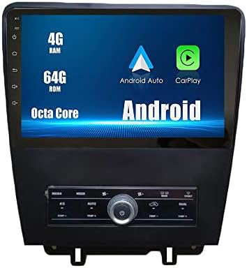 Android 10 Autoradio Navigação de carro Multimídia Player GPS Radio 2.5D Tela de toque FORFORDMUSTANG 2010-2014 AC