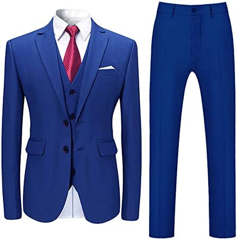 CloudStyle Mens Elegante trajes de vestido de 3 peças Classic Fit Wedding Formal Jacket & Colet