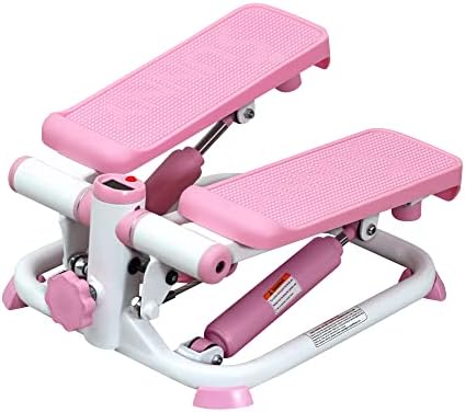 Sunny Health & Fitness Exerciting Machine, mini escada portátil Stepper para exercícios de casa, mesa ou escritório em rosa