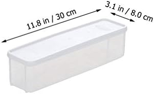 Recipientes de armazenamento plano de cabilock 2pcs portador de ovo de plástico Bis o organizador de refrigerador de