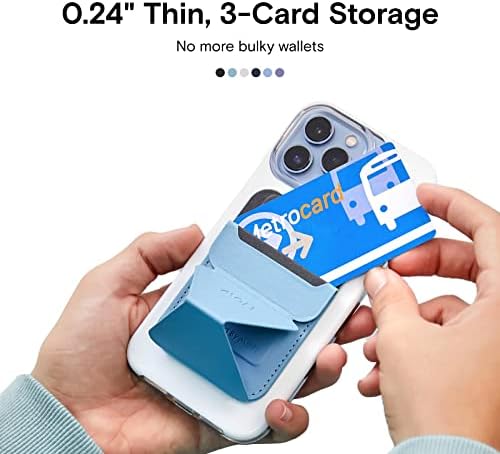 MOFt Magnetic 14 Pro iPhone Caso e Phone Stand Stand Snap Snap, suporte de 3 card, suporte de 3 ângulo, prova de queda,
