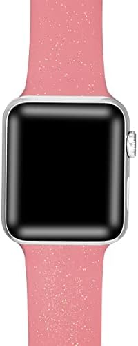 Libra Gemini Compatível com Apple Watch Band 38mm 40mm 41mm 42mm 44mm 45mm, Women mass suave Silicone Sport Iwatch Band Strap para Apple Watch Series 8/7/6/5/4/4/3/2/1/se