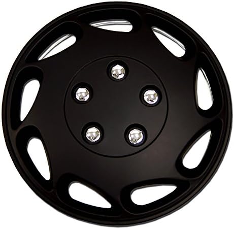 Tuningpros wc-15-807-b 15 polegadas pop no tipo Tipo Melhor capas de roda Tampa da pele do conjunto preto fosco de 4