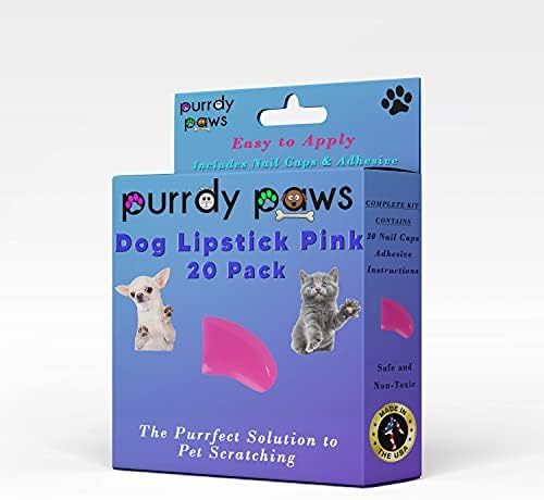 Capas de unhas macias para garras de cão batom rosa jumbo rosa